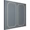 Ekena Millwork 31-in. W x 62-in. H Sussex Floral Panel Moulding Kit Double Panel PMLKSU31X62B - alternate 5